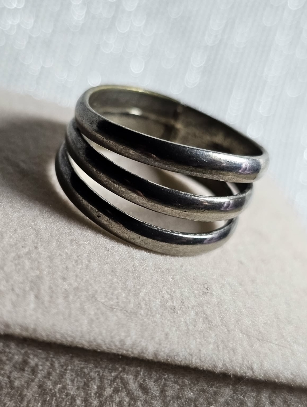 Sterling Silver .925 Triple Band Ring